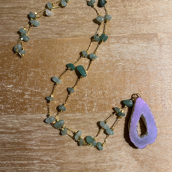 Dara Ettinger Geode necklace - Picture 1 of 2